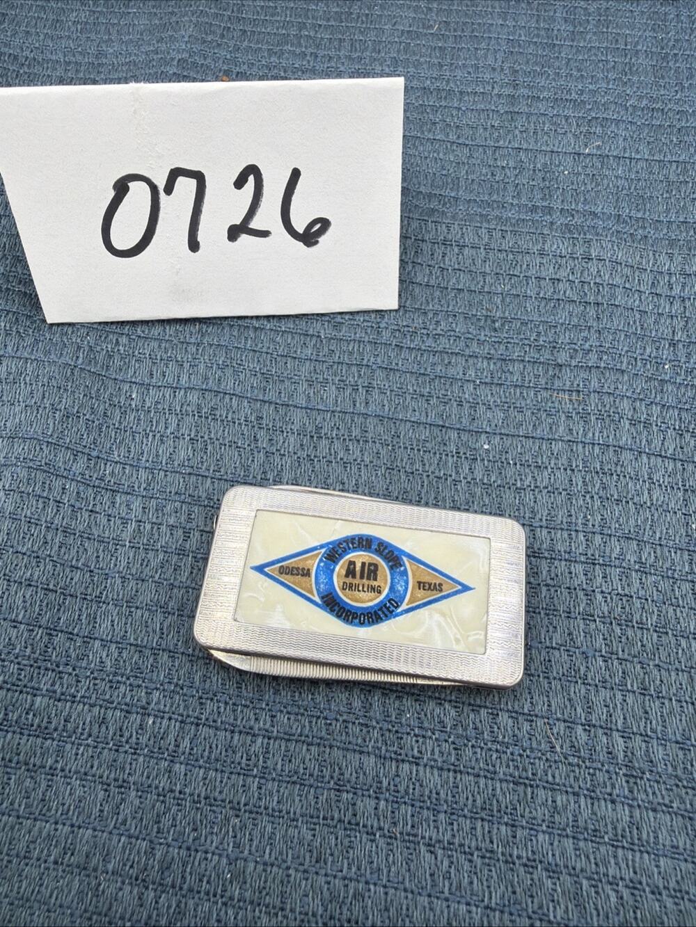 Vintage Advertising Money Clip Knife File Inlaid Western Slope Incorporated